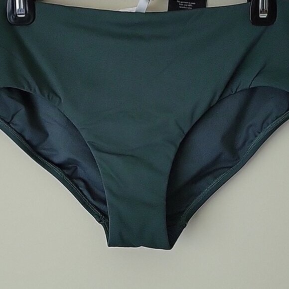Seafolly Collective Women's Green Wide Side Retro Pant Bottom- Size 10- … - Picture 2 of 11